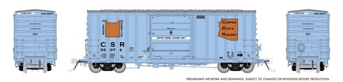 Rapido ~ HO Scale ~ B-100-32 Boxcars ~ Copper State ~ 6-Pack ~ 164012