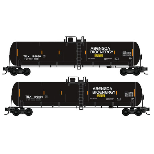 Micro Trains ~ N Scale ~ 56' General Service Tank Car ~ 2-Pack ~ Abengoa Bioenergy #193886, #193860 ~ 983102302