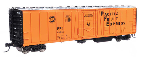 WalthersMainline ~ HO Scale ~ 50' AAR Mechanical Refrigerator Car ~ Pacific Fruit Express #450110 ~ 910-3792