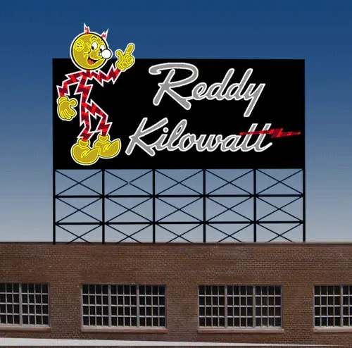 Miller Engineering ~ HO or N Scale ~ Reddy Kilowatt Animated Sign ~ 3682