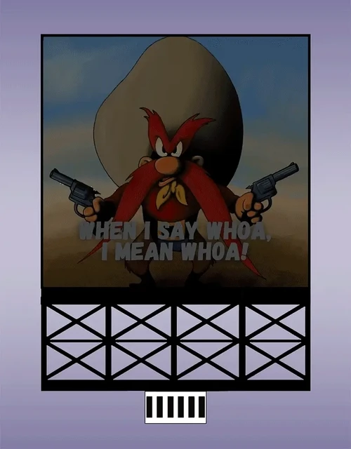 Miller Engineering ~ HO or N Scale ~ Yosemite Sam ~ Animated Billboard ~ 44-8002
