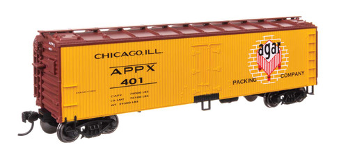 WalthersMainline ~ HO Scale ~ 40' Wood Reefer with Steel ends ~ Agar APPX #401 ~ 910-41301