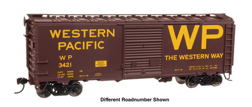 Walthers Mainline ~ HO Scale ~ 40' ACF Welded Boxcar ~ Western Pacific #3423 ~ 910-45226
