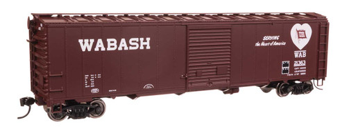 Walthers Mainline ~ HO Scale ~ 50' AAR Single Door Boxcar ~ Wabash #21363 ~ 910-46529
