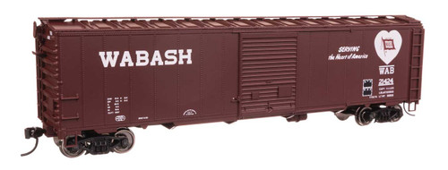 Walthers Mainline ~ HO Scale ~ 50' AAR Single Door Boxcar ~ Wabash #21424 ~ 910-46530