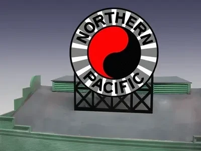 Miller Engineering ~ HO or N Scale ~ Northern Pacific ~ Animated Billboard ~ 1172
