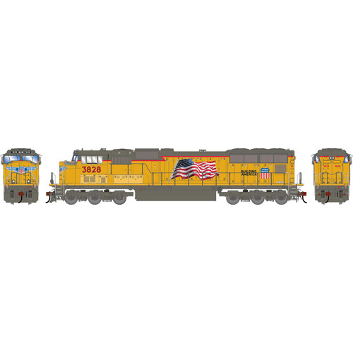 Athearn Genesis ~ HO Scale ~ SD70M ~ Union Pacific #3828 ~ DC ~ 3267