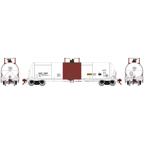 Athearn Genesis ~ HO Scale ~ GATC 20,000 Gallon Tank Car ~ GATX #11655 ~ 3337
