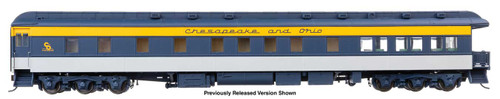 Walthers Proto ~ HO Scale ~ 82' Pullman Heavyweight 3-2 Observation-Lounge ~ Chesapeake & Ohio (Central Plains) ~ 920-19703