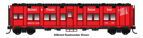 WalthersProto ~ HO Scale ~ Pullman-Standard Troop Sleeper Car ~ Detroit & Toledo Shore Line #155 ~ 920-27806