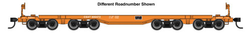 WalthersMainline ~ 66' Heavy-Duty 4-Truck Flatcar ~ CSX #600473 ~ 910-51017