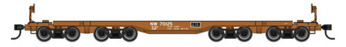 WalthersMainline ~ 66' Heavy-Duty 4-Truck Flatcar ~ Norfolk & Western #70125 ~ 910-51018