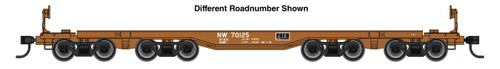 WalthersMainline ~ 66' Heavy-Duty 4-Truck Flatcar ~ Norfolk & Western #70127 ~ 910-51019