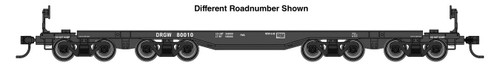 WalthersMainline ~ 66' Heavy-Duty 4-Truck Flatcar ~ Denver & Rio Grande Western #80012 ~ 910-51021