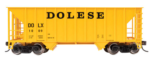 WalthersMainline ~ 34' 100-Ton 2-Bay Hopper ~ DOLESE #1009 ~ 910-56638