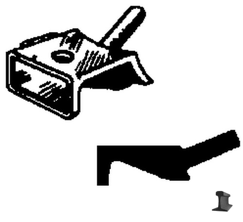 Cal Scale ~ HO Scale ~ Steam Locomotive Headlight Mounting Bracket ~ Standard with Numberboard ~ 241