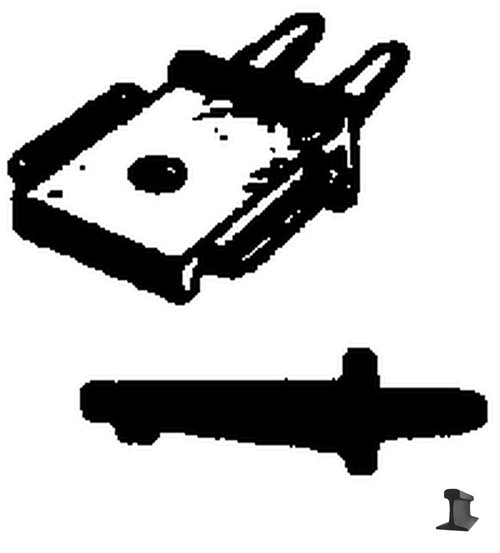 Cal Scale ~ HO Scale ~ Steam Locomotive Headlight Mounting Bracket ~ High Mounting with Grab Irons ~ 246