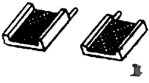 Cal Scale ~ HO Scale ~ Steam Loco Boiler Steps ~ 1 Pair ~ 377