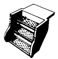 Cal Scale ~ HO Scale ~ Passenger & Baggage Car Steps ~ 4 Pieces ~ 386