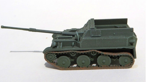 Trident Miniatures ~ HO Scale ~ Soviet Union Vehicles  ~ ASU-57M Tank Destroyer ~ Kit ~ 87185