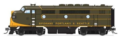 Broadway Limited ~ HO Scale ~ EMD F3A ~ Spokane, Portland & Seattle #800 ~ DC Stealth ~ 10545