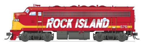 Broadway Limited ~ HO Scale ~ EMD F7A ~ Rock Island #677 ~ DCC Sound ~ 10562