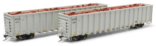 Athearn Genesis ~ HO Scale ~ NSC 6400 Gondola with Scrap Load ~ 2-Pack ~ WCTX #526, #571 ~ 76736