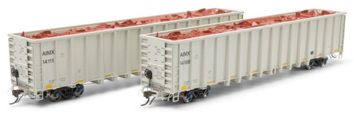 Athearn Genesis ~ HO Scale ~ NSC 6400 Gondola with Scrap Load ~ 2-Pack ~ AIMX #14111, #14166 ~ 76709