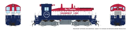 Rapido ~ HO Scale ~ EMD SW9 ~ Pittsburg & Shawmut #1774 (Ben Franklin) ~ DCC Sound ~ 27616