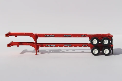 Jacksonville Terminal JTC ~ N Scale ~ 40' Chassis for 40' containers ~ 2-Pack ~ Hyundai ~ 142015