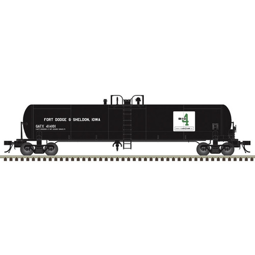 Atlas ~ HO Scale ~ 20,700 Gallon Tank Car ~ Big 4 GATX #41417 ~ 20008297