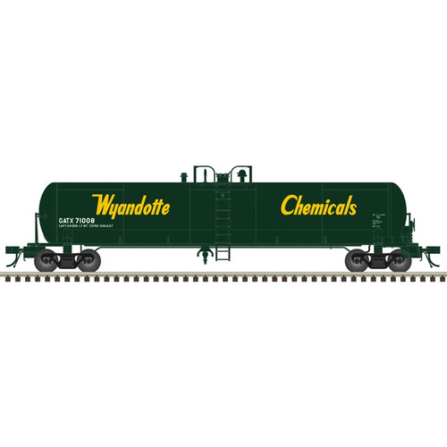 Atlas ~ HO Scale ~ 20,700 Gallon Tank Car ~ Wyandotte GATX #71008 ~ 20008301