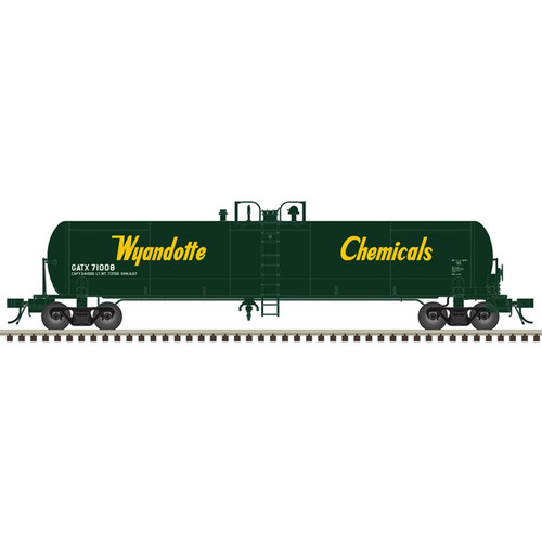 Atlas ~ HO Scale ~ 20,700 Gallon Tank Car ~ Wyandotte GATX #71202 ~ 20008302