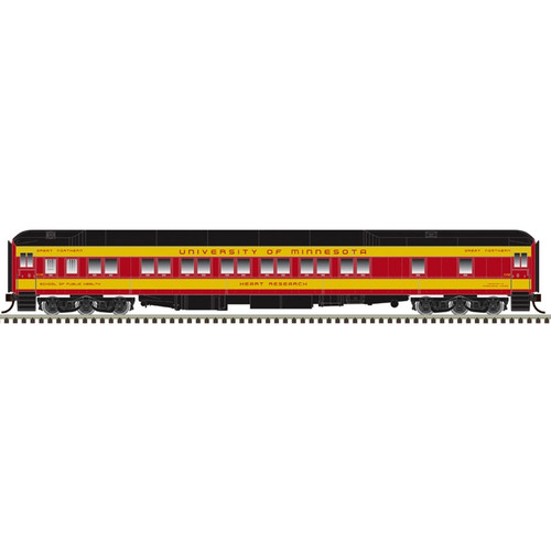 Atlas ~ HO Scale ~ Pullman 12-1 Heavyweight Sleeper Car ~ University of Minnesota (Heart Research) ~ 20008544