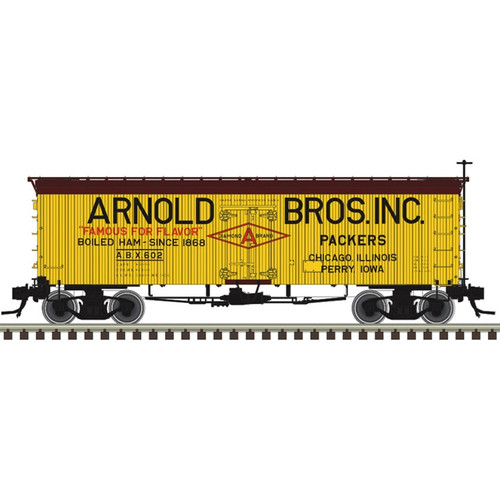 Atlas ~ HO Scale ~ 36' Wood Reefer ~ Arnold Brothers #603 ~ 20008481