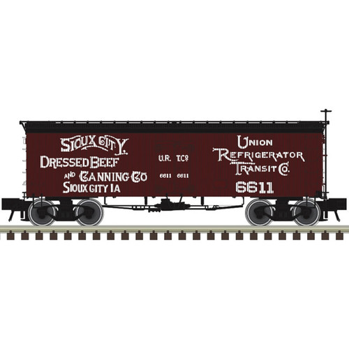 Atlas ~ HO Scale ~ 36' Wood Reefer ~ Sioux City Dressed Beef URTX #6611 ~ 20008490