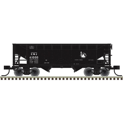 Atlas ~ HO Scale ~ Trainman ~ 2-Bay Offset Side Hopper ~ Jersey Central #61027 ~ 20008496