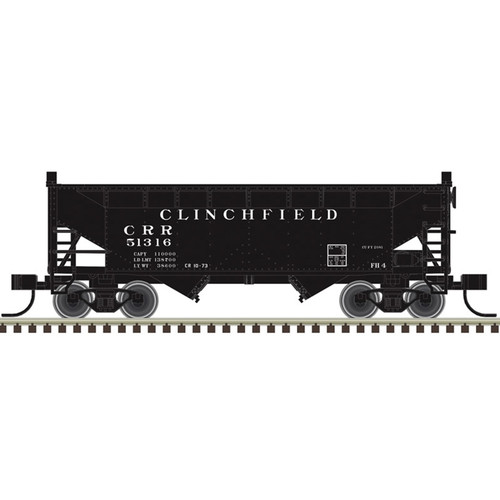 Atlas ~ HO Scale ~ Trainman ~ 2-Bay Offset Side Hopper ~ Clinched #51316 ~ 20008499