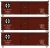 Accurail ~ HO Scale ~ 36' Wood Boxcar Kit ~ 3-Pack ~ Santa Fe ~ 8198