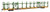 Walthers Mainline ~ HO Scale ~ 89' Flatcar with Bi-Level Open Auto Rack ~ Burlington Northern #963903 ~ 910-8029