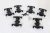 Moloco ~ HO Scale ~ 70 Ton Barber S-2-A FB Trucks Sideframes, Brake Units & Screws / Washers ~ 3 Pairs ~ TRK6