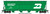 Walthers Mainline ~ HO Scale ~ ACF 5250 4-Bay Centerflow Covered Hopper ~ Burlington Northern #460088 ~ 910-49228