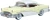 Oxford ~ HO Scale ~ 1955 Buick Century ~ Condor Yellow / Dover White ~ 87BC55008