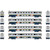 Athearn Genesis ~ HO Scale ~ M-K California Cars with Lights ~ 4-Pack ~ CDTX ~ 24418