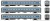 Rapido ~ HO Scale ~ Comet II Commuter Cars ~ MNCR Set #4 ~ 1084026