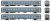 Rapido ~ HO Scale ~ Comet II Commuter Cars ~ MNCR Set #5 ~ 1084027