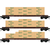 Micro Trains ~ N Scale ~ 57’ Converted TOFC Flat Car with Load ~ 3-Pack ~ Southern Pacific ~ 983105113