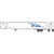 Athearn ~ HO Scale ~ RTR 53' Wabash Plate Trailer ~ Willis #646 ~ 72813