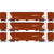 Athearn ~ HO Scale ~ FMC 4700 Covered Hopper ~ 3-Pack ~ BNSF #436321, #436533, #436748 ~ 2484