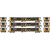 Athearn ~ HO Scale ~ 52' Mill Gondola ~ 3-Pack ~ Railgon GONX #310070, #310082, #310897 White Stencil ~ Primed For Grime ~ 2729